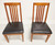 ROBERT BERGELIN Custom Solid Cherry Mission Dining Side Chairs - Pair A