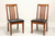 SOLD - ROBERT BERGELIN Custom Solid Cherry Mission Dining Side Chairs - Pair A