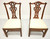 SOLD - HENREDON Carved Mahogany Chippendale Dining Side Chairs - Pair D