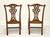 SOLD - HENREDON Carved Mahogany Chippendale Dining Side Chairs - Pair A