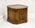 DREXEL HERITAGE Mid 20th Century Burl Walnut Cabinet End Side Table