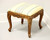 Mid 20th Century Walnut French Country Bench Footstool - A