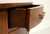 SOLD - MAITLAND SMITH Inlaid Flame Mahogany Regency Demilune Commode Chest