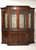 SOLD - HENREDON Inlaid Flame Mahogany Regency Breakfront China Display Cabinet