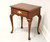 SOLD - HENKEL HARRIS 141 24 Solid Wild Black Cherry Queen Anne End Side Table - B