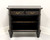 Late 20th Century Black Hand Painted French Louis XVI Console Cabinet