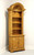 Late 20th Century Spanish Neoclassical Pine Carved Arch Bookcase with Cabinet
