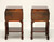 Mid 20th Century Mahogany Asian Influenced Nightstands - Pair