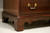 SOLD - LINK-TAYLOR Heirloom Solid Mahogany Chippendale Armoire / Linen Press