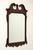 LINK-TAYLOR Heirloom Broken Arch Solid Mahogany Chippendale Beveled Wall Mirror