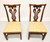 SOLD - KNOB CREEK Mahogany Chippendale Dining Side Chairs - Pair C