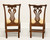 SOLD - KNOB CREEK Mahogany Chippendale Dining Side Chairs - Pair C