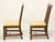 KNOB CREEK Mahogany Chippendale Dining Side Chairs - Pair C