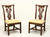 KNOB CREEK Mahogany Chippendale Dining Side Chairs - Pair B