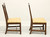 SOLD - KNOB CREEK Mahogany Chippendale Dining Side Chairs - Pair B