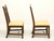 SOLD - KNOB CREEK Mahogany Chippendale Dining Side Chairs - Pair A