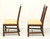 KNOB CREEK Mahogany Chippendale Dining Side Chairs - Pair A