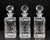 ATLANTIS CRISTASIA Trio of Late 20th Century Lead Crystal Decanters