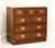 SOLD - NATIONAL MT. AIRY Mahogany Campaign Style Bachelor Chest