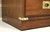 SOLD - NATIONAL MT. AIRY Mahogany Campaign Style Bachelor Chest