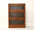 SOLD - Amish Made Solid Cherry Three Stack Barrister Bookcase