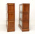 SOLD - Amish Made Solid Cherry Matched Three Stack Barrister Bookcases - Pair