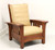 SOLD - STICKLEY Cherry & Leather Bow Arm Reclining Morris Chair 91-406 - B