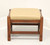 SOLD - STICKLEY Mission Cherry & Leather Footstool 91-495 - A