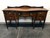 SOLD OUT - Vintage Flame Mahogany Serpentine Sideboard with Backsplash, Spade Feet