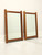 SOLD - JOHN KELLY Black Cherry w/ Black Walnut Pegs Wall Mirrors J1 Series J-39 - Pair