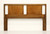 AMERICAN OF MARTINSVILLE Mid 20th Century Modern Walnut Queen Size Headboard