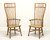 SOLD - HIBRITEN Mid 20th Century Oak Exaggerated Back Windsor Armchairs - Pair