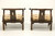 JAMES MONT for CENTURY Asian Ming Style Horseshoe Armchairs - Pair