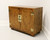 SOLD - HENREDON Artefacts Knotty Oak Campaign Style Console Cabinet - A