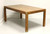 SOLD - HENREDON Artefacts Knotty Oak Rectangular Campaign Style Dining Table
