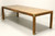 SOLD - HENREDON Artefacts Knotty Oak Rectangular Campaign Style Dining Table