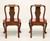 HICKORY CHAIR Mahogany Queen Anne Dining Side Chairs - Pair C