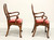 SOLD - HICKORY CHAIR Mahogany Queen Anne Dining Armchairs - Pair