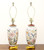 SOLD - Late 20th Century Chinese Floral Motif Table Lamps - Pair