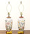 Late 20th Century Chinese Floral Motif Table Lamps - Pair