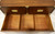 SOLD - HENREDON Mid 20th Century Walnut Campaign Style Bachelor Chest