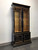 SOLD OUT - HABERSHAM Asian Chinoiserie Black Lacquer Curio China Display Cabinet