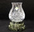 SOLD - WATERFORD Crystal Ireland 5" Ferndale Hurricane Lamp with Connemara Marble