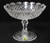 WATERFORD Crystal 7.5" Emily Scalloped Tall Footed Compote