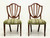 SOLD -  BAKER Historic Charleston Mahogany Hepplewhite Dining Side Chairs - Pair A