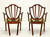 SOLD -  BAKER Historic Charleston Mahogany Hepplewhite Dining Armchairs - Pair