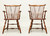 SOLD - PENNSYLVANIA HOUSE Solid Cherry Windsor Dining Armchairs - Pair