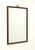 SOLD - Mid 20th Century Mahogany Japanese Tansu Campaign Style Wall Mirror