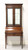 SOLD - HEKMAN Mahogany Yew Banded Traditional Secretary Desk on Tapered Legs With Spade Feet