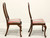 SOLD - HENKEL HARRIS 105S 22 Solid Wild Black Cherry Queen Anne Dining Side Chairs - Pair B